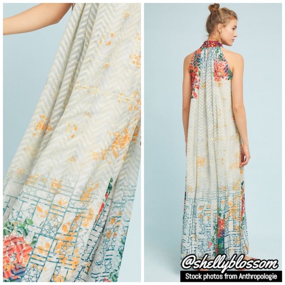 NWT Anthropologie Marilla Maxi Dress Small - Picture 3 of 4